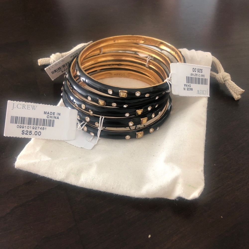 NWT J. Crew 5 Piece Bangles Set